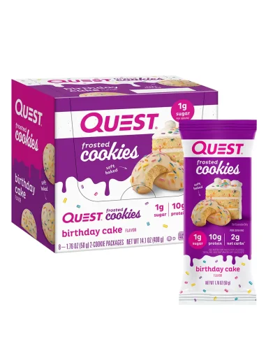 Frosted Cookies - Birthday Cake (8x25g) QUEST NUTRITION