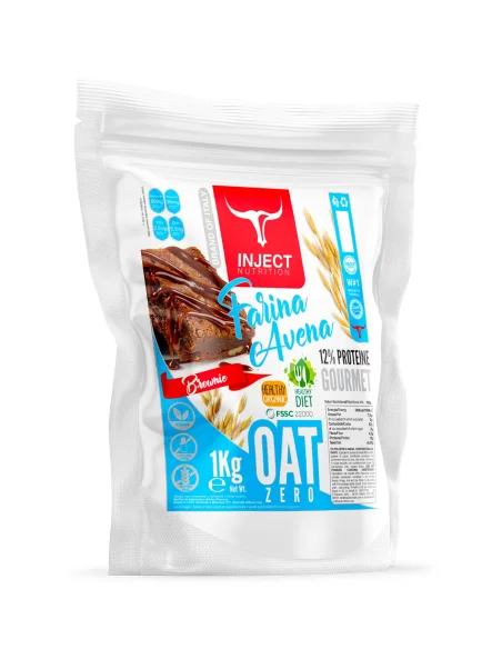 FARINA D'AVENA aromatizzata senza glutine (1kg) INJECT NUTRITION
