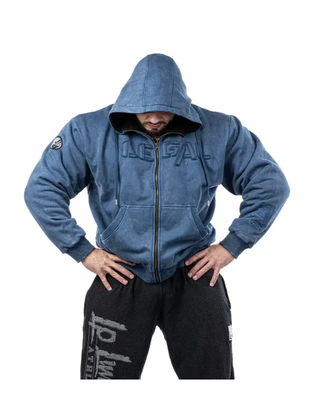 Heavy Devils Hoodie "Stonewashed" Blue 4016-864/760 LEGAL POWER