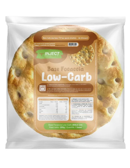 Base Focaccia Low-Carb (220g) INJECT NUTRITION