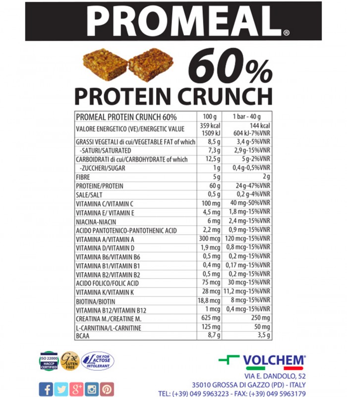 Promeal Protein Crunch 60% (40g) VOLCHEM
