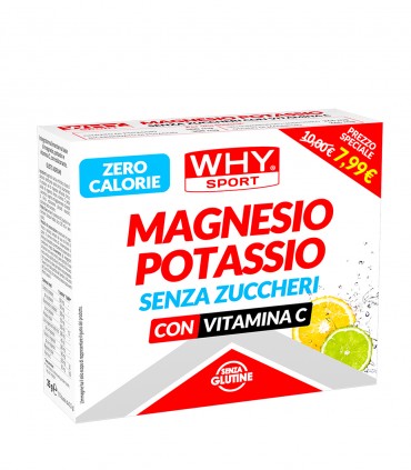 Magnesio Potassio Senza Zuccheri (10x20g) WHY SPORT