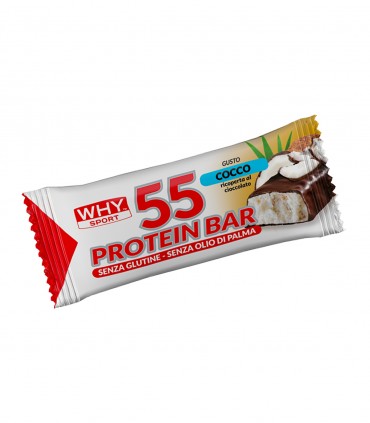 55 PROTEIN BAR (55g) WHY SPORT barretta proteica con pochi zuccheri