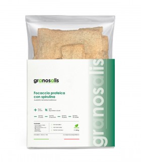 Focaccia Proteica con Alga Spirulina (200g) GRANOSALIS