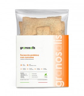 Focaccia Proteica con Curcuma (200g) GRANOSALIS