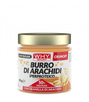 BURRO DI ARACHIDI IPERPROTEICO (350g) WHY SPORT