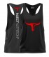 BLACK TANK TOP RED TORUS