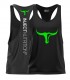 BLACK TANK TOP GREEN TORUS