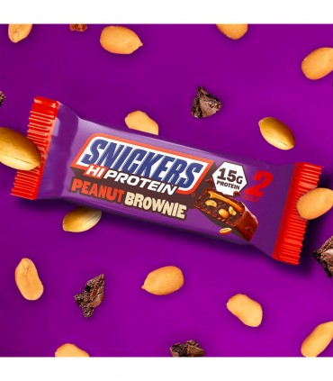 SNICKERS HI PROTEIN BAR PEANUT BROWNIE (50g) MARS barrette proteiche