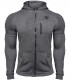 Delta Zipped Hoodie Gray GORILLA WEAR