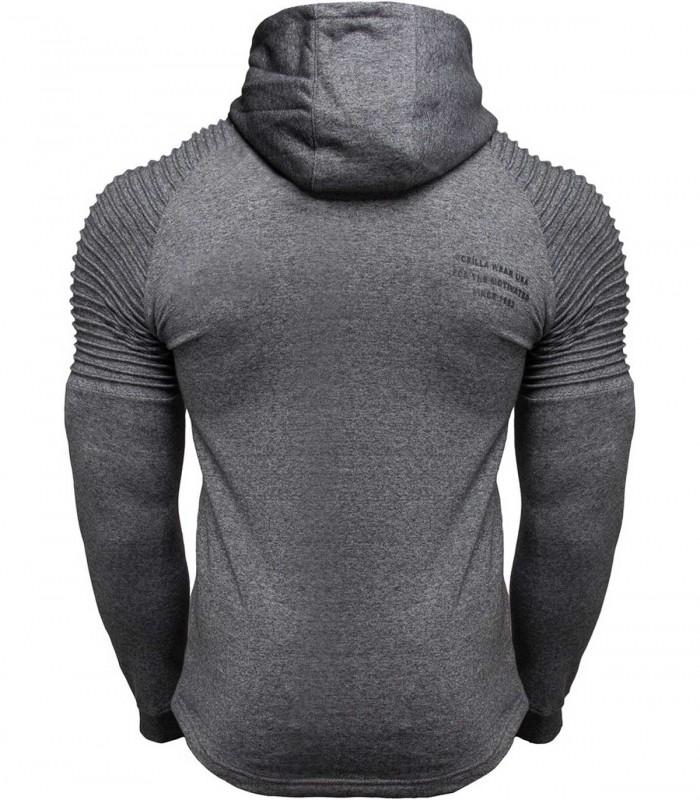 Delta Zipped Hoodie Gray GORILLA WEAR - Felpe con Zip
