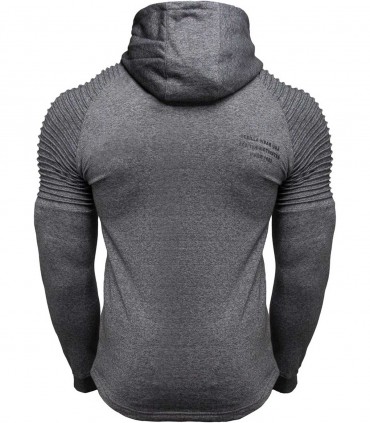 Delta Zipped Hoodie Gray GORILLA WEAR - Felpe con Zip