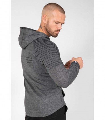 Delta Zipped Hoodie Gray GORILLA WEAR - Felpe con Zip