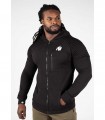 Delta Zipped Hoodie Black GORILLA WEAR