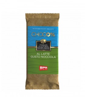 Tavoletta Choco% Cioccolato al Latte e Nocciola (80g) BPR NUTRITION