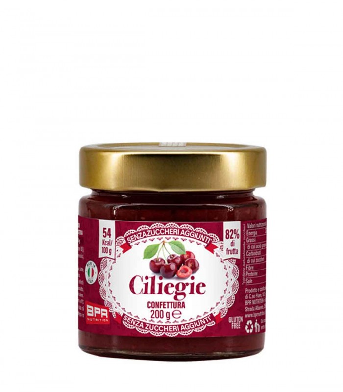 Confettura Ciliegie (200g) BPR NUTRITION - Marmellate senza zuccheri