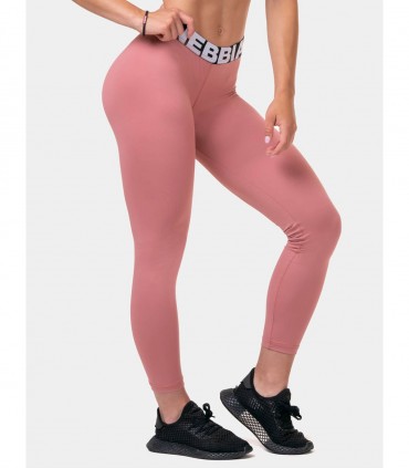 Squat Hero Scrunch Butt Leggings Old Rose NEBBIA - Leggings donna