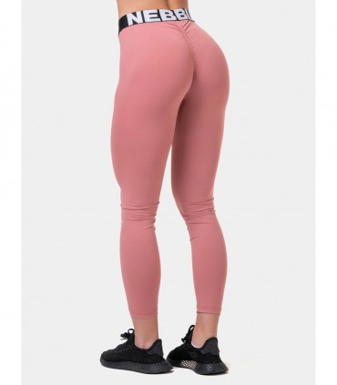 Squat Hero Scrunch Butt Leggings Old Rose NEBBIA - Leggings donna