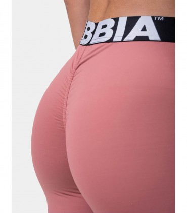 Squat Hero Scrunch Butt Leggings Old Rose NEBBIA - Leggings donna