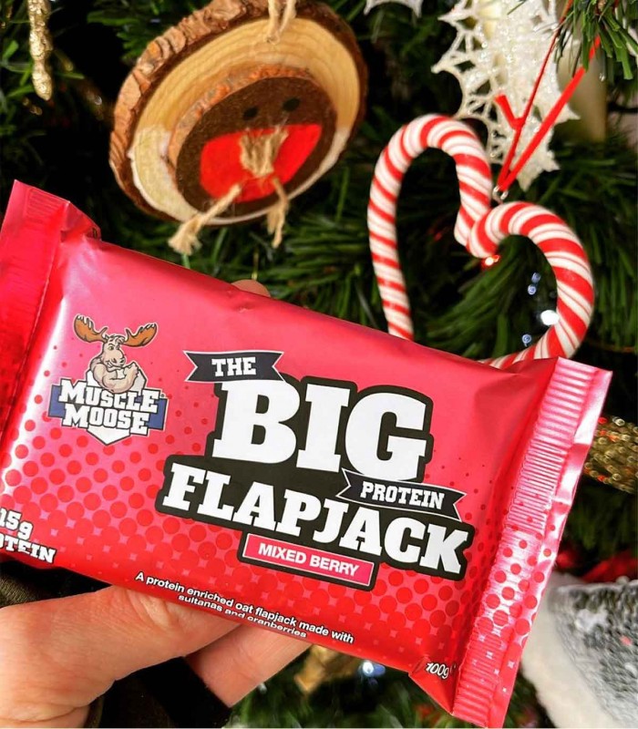 Big Protein Flapjack (100g) MUSCLE MOOSE - Barretta a base di avena