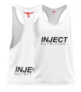 Classic Tank Top White edition NEW LOGO INJECT NUTRITION