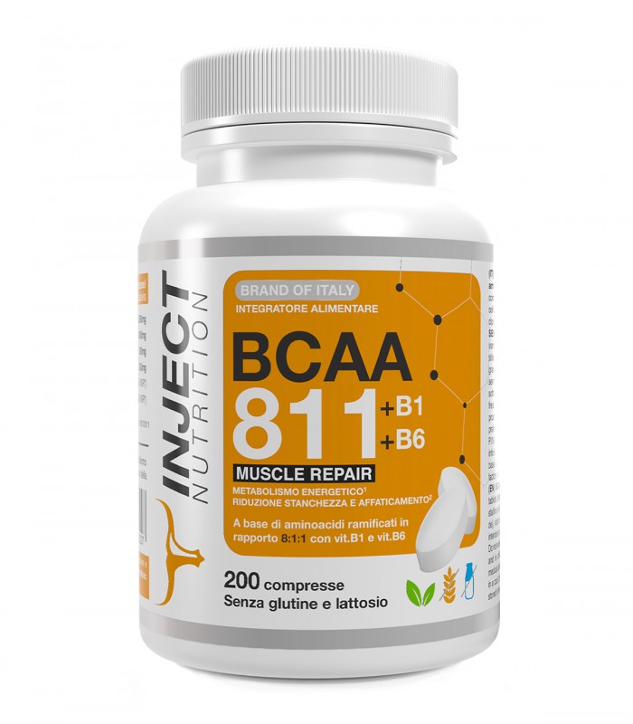 BCAA 8:1:1 ZERO - (200cpr) - INJECT NUTRITION