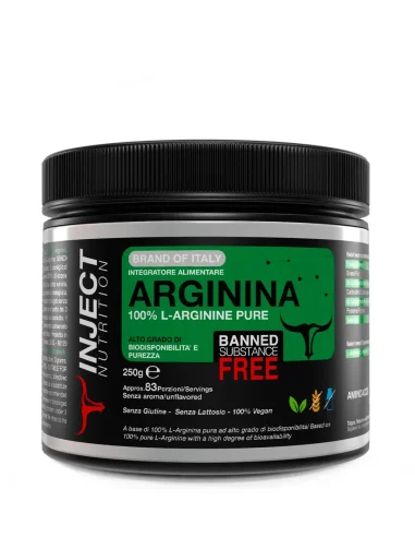 Arginina (200g) INJECT NUTRITION - L-Arginina in polvere