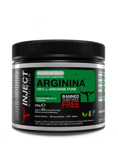 Arginina (250g) INJECT NUTRITION - L-Arginina in polvere