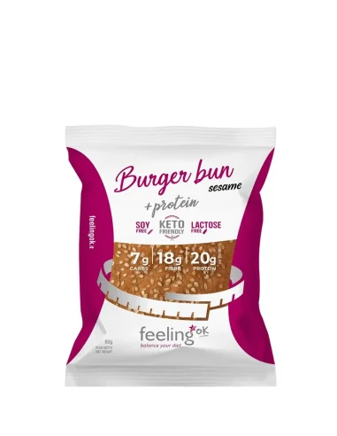 Burger Bun +Protein (80g) FEELING OK