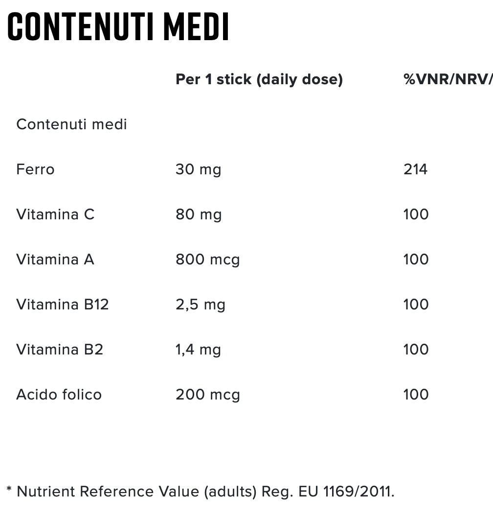 Iron Pure Orosolubile (30 bustine) NAMED SPORT